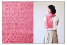 フィルタンゴ ストール　西洋更紗柄　ローズピンク 丹後ちりめんの洗えるシルク、ギフトにもおすすめ。シルクストール レディース マフラー シルク レディースファッション 女性 40代 50代 60代 プレゼント 春物　FI00044