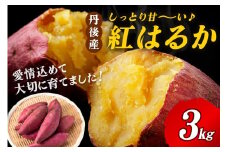 【先行予約】丹後産　さつまいも　紅はるか3kg　2026年2月中旬～配送　AM00666_02