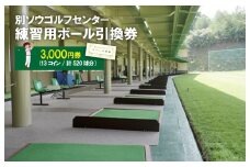別ソウゴルフセンター練習用ボール引換券3,000円券(13コイン・計520球分）　IB00001