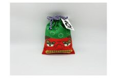 丹後ちりめん 祭巾着（ししまい） サイズ：約17cm×13cm　DZ00027-04