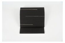 ＜丹後の藤布　遊絲舎＞八寸名古屋帯　「藤八本」（黒）　【仕立て方法：平仕立て】　FY00107