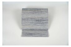 ＜丹後の藤布　遊絲舎＞八寸名古屋帯　「藤八本」（白地に紺絣）　【仕立て方法：名古屋仕立て（総カガリ）】　FY00109