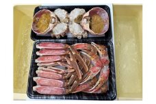 焼き蟹セット（本ズワイガニ500g～600g×2杯分／蟹味噌付き・カニだし付き）　NJ00008
