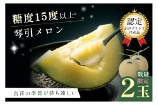 【先行予約／数量限定500】京のブランド産品 京たんごメロン 琴引メロン 3Lサイズ 2玉（2026年6月下旬～発送）　JK00026
