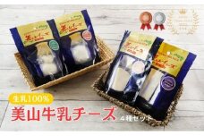 [№5334-0020]チーズ 美山牛乳チーズ 4種 セット ゴーダ モッツァレラ カチョカヴァロ ストリング ゴーダチーズ モッツァレラチーズ カチョカバロ スティック 乳製品 加工食品 美山牛乳 詰め合わせ 京都 
