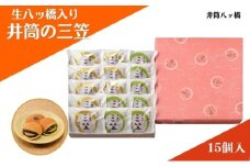 [№5334-0035]和菓子 京都 生八ッ橋入り 井筒の三笠 15個 詰め合わせ セット 井筒八ツ橋 お菓子 菓子 スイーツ おやつ デザート お土産 おみやげ 個包装 抹茶 小倉 井筒八ツ橋本舗 