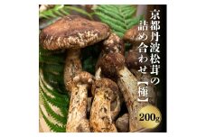 [№5334-0246]京都丹波松茸の詰め合わせ　200g【極】まつたけ 数量限定 期間限定 きのこ 秋 天然 国産 国内産 京都府 南丹市　※2025年10月中旬以降順次発送