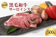 [№5334-0339]京都府産 黒毛和牛 サーロインステーキ 500g