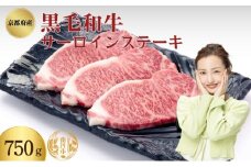 [№5334-0340]京都府産 黒毛和牛 サーロインステーキ 750g