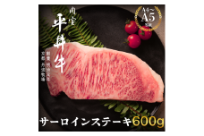 [№5334-0410]最高級黒毛和牛 平井牛 A5/A4等級 サーロインステーキ 600g