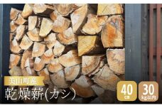 [№5334-0436]美山町産 カシ 乾燥薪 40cm
