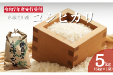 [№5334-0561]令和7年産先行予約 京都美山産コシヒカリ 5kg　こしひかり 精米 コメ こめ お米 単一原料米 ごはん ご飯 京都