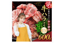 [№5334-0565]【訳あり】 タレ漬け 牛ハラミ 600g 2P 肉 牛 牛肉 ハラミ 味付け タレ ハラミ肉 BBQ バーベキュー 焼き肉 焼肉 焼肉セット アウトドア キャンプ ギフト 真空 パック 小分け 300g 個包装 簡単 便利 冷凍 人気 京都 南丹市 神戸 ミートフーズ