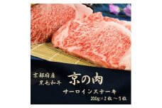 [№5334-7062]0605 京都府産黒毛和牛【京の肉】サーロインステーキ 600g　包装・のし対応有り