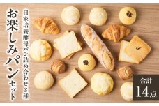 自家培養酵母の旨味を堪能♪お楽しみ詰め合わせパンセット！ 14種類 自家培養酵母 天然酵母 パン詰合せ ぱんセット パンセット 冷凍パン 冷凍ぱん パン ぱん オーガニックレーズン種 国産小麦 【065-05】