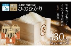 【定期便2か月】お米30kg（15kg×2回）特別栽培米 【053-28】