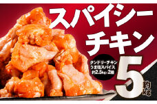 スパイシーチキン 約5Kg タンドリーチキン うま塩スパイス 約2.5㎏ × 2種 チキン 鶏肉 スパイス カレー風味 チキン スパイスチキン 簡単調理 たっぷり 5kg 食べ比べ セット 手羽元 お弁当 おかず おつまみ チキン うま塩 タンドリー 小分け 京都府 木津川市 【057-06】