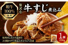 和牛100％の贅沢なすじ煮込み 250g×1個【093-09】
