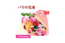 ＜バラ専門生産者直送＞バラの花束(色とりどり26～28本)＜クール便＞【1607415】