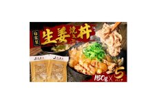 自家製生姜焼き丼の具150g×5食分【1491474】
