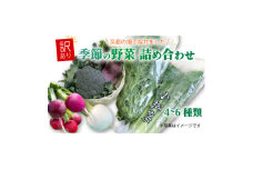 ＜訳あり＞季節の野菜セット4～6品　京都府久御山町産【1615125】