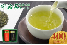 宇治茶  緑茶詰合せ ( 煎茶 / 玉露 ) 2本 お茶 日本茶 国産 飲料 高級 贈答 茶 京都府 京都 井手町 脇本常香園【007】