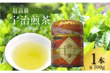 最高級 宇治煎茶 仙芳100g 缶入り 茶葉 宇治茶 宇治煎茶 旨み 香り 日本茶インストラクター厳選 お茶 日本茶 国産 飲料 最高級 京都府【016】