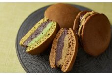 生クリームをサンドしたオリジナル生どら焼きセット[宇治抹茶味/ほうじ茶味　各5個入] n0143改