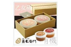 京都・喜右衛門「有機味噌ギフト乙女椿（おとめつばき）」 幅広い料理に適した白大豆味噌500g×2種〈味噌 みそ オーガニック 無添加 天然醸造 発酵食品 ギフト 贈り物 贈答〉 n01161