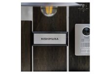 ステンレス＆ウッド表札003（6cm×15cm）〈玄関  プレート オーダーメイド 名前 ハンドメイド  戸建 マンション アンティーク 新築 引っ越し〉 S5506