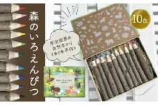 森のいろえんぴつ〈色鉛筆 えんぴつ 色えんぴつ 鉛筆 文具 文房具木材 お絵描き キッズ おもちゃ 知育 玩具 手作り 自然 贈り物 プレゼント ギフト〉 S1208