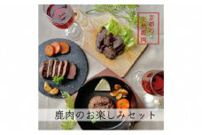 京都ジビエ【おうちバルにピッタリ】鹿肉お楽しみセット [№5299-0064]