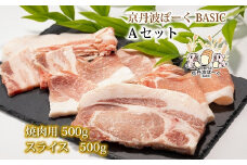 京丹波ぽーく（ベーシック）Ａセット 【 京都 京丹波町産 豚肉 ポーク 国産 京都ポーク 焼き肉 しゃぶしゃぶ 豚丼 】 ※北海道・沖縄は配送不可 [017KT001]