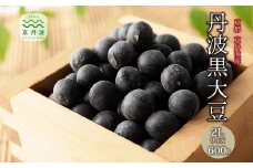 京丹波町産 丹波黒大豆 2L 600g （300g×2袋） 生産者限定 京都 丹波 生豆 令和6年度産　[020KK001]