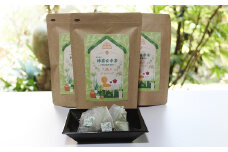 【2024年8月以降発送】石臼挽き抹茶玄米茶（ティーバッグ3g×20個入り）3袋セット≪京丹波町産茶葉（さらびき茶）使用≫　[010OS001]