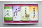 栗と小豆の羊羹３種と玉露ティーバッグの詰め合わせです。