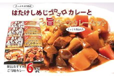 駅長おすすめご当地カレー　はたけしめじゴロゴロカレーとコク旨ビーフカレーセット　[010NA026]