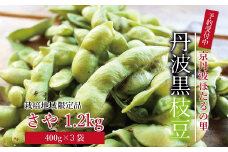 京丹波ほたるの里の「丹波黒枝豆」 さや 1.2kg ※北海道・沖縄・その他離島は配送不可  [010HS007L]