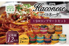 【12回定期便】 創味ハコネーゼ 全9種 詰め合わせ 計12個セット 【 12カ月連続 定期便 人気3種2個入り パスタソース 食べ比べ スパゲッティ パスタ ソース レトルト 小分け 簡単調理 】  ※北海道・沖縄・その他離島への配送不可 [144SM001R]