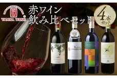 丹波ワイン 赤ワイン 飲み比べ 4本セット 【 国産 京都 丹波 ワイン 地ワイン 赤 肉料理 肉料理に合う バラエティ 詰め合わせ 】 [026SJ002]