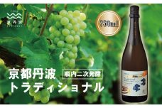 京都丹波 トラディショナル 瓶内2次発酵 750ml スパークリングワイン 白ワイン 丹波ワイン 国産 京丹波町 京都丹波産ぶどう [017SJ002]