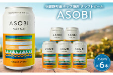 ＜与謝野町産ホップ使用クラフトビール＞ ASOBI(アソビ)　350ml ×6本　ペールエール【1248904】
