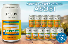 ＜与謝野町産ホップ使用クラフトビール＞ ASOBI(アソビ) 350ml×12本　ペールエール【1248906】