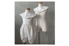 丹後シルク　スタイ刺繍入2枚・パンツセット【1498692】