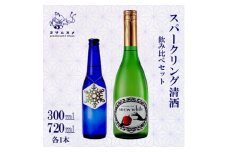 スパークリング日本酒飲み比べセット snow white 720ml / ROCCA 300ml【1548599】