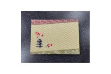 刺繍入りミニ畳(五重塔)　おしゃれな和風インテリア　京都のおみやげ・プレゼント　マウスパッドにも【1561326】