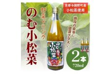 のむ小松菜(野菜ドリンク)　720ml×2本　丹後産の梨がほんのり香り飲みやすい体に優しいドリンク【1635461】