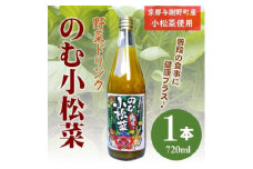 のむ小松菜(野菜ドリンク)　720ml× 1本　丹後産の梨がほんのり香り飲みやすい体に優しいドリンク【1634681】