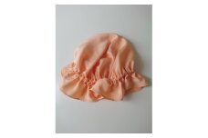 シルクナイトキャップ　薄オレンジ　丹後シルク100%でヘアケア　髪と肌にやさしい絹100%の寝具【1645213】