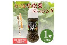 たべる小松菜ドレッシング　1本　京都丹後産の小松菜をぜいたくに使用した健康野菜ドレッシング【1659786】